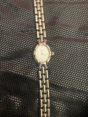 Bulova Women's Silver Tone Oval Dial Link Bracelet Watch